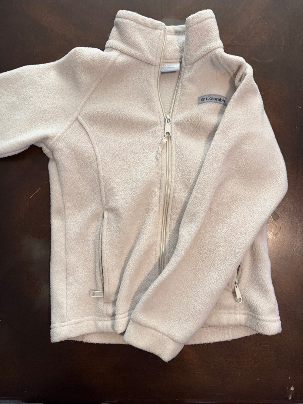 Columbia Light Cream Full-Zip Kids Fleece Jacket